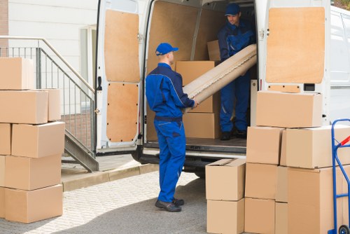 A customer raising a concern at a storage facility reception