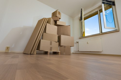 Furniture storage facility in Emersonpark with organized household items