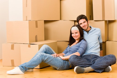 Packing materials and organized moving boxes in Emersonpark